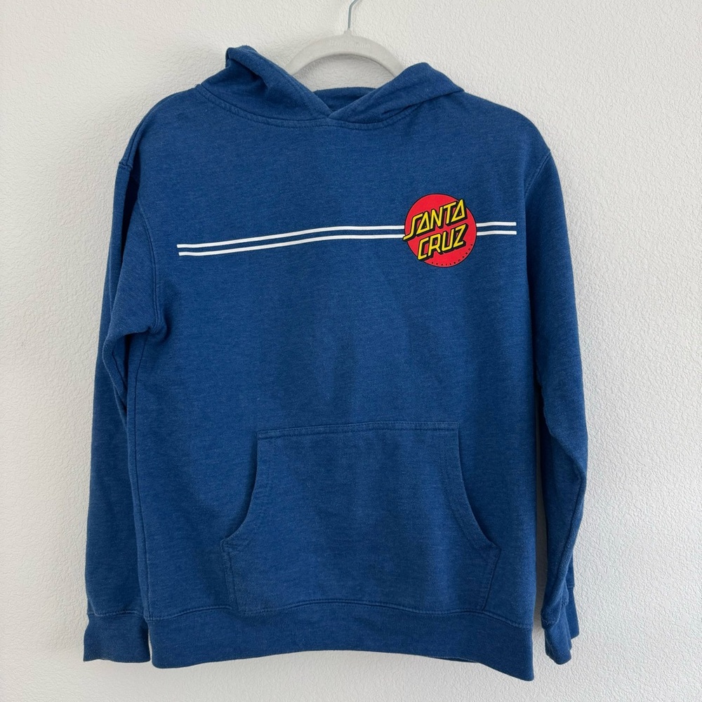 Santa Cruz Skateboards Blue and Red Shirt